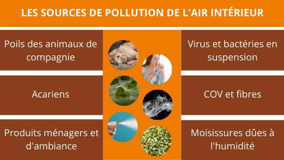 Les causes de la pollution de l'air intérieur - Pollution intérieure